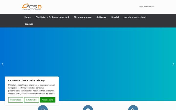 Screenshot of consulenza-software.com
