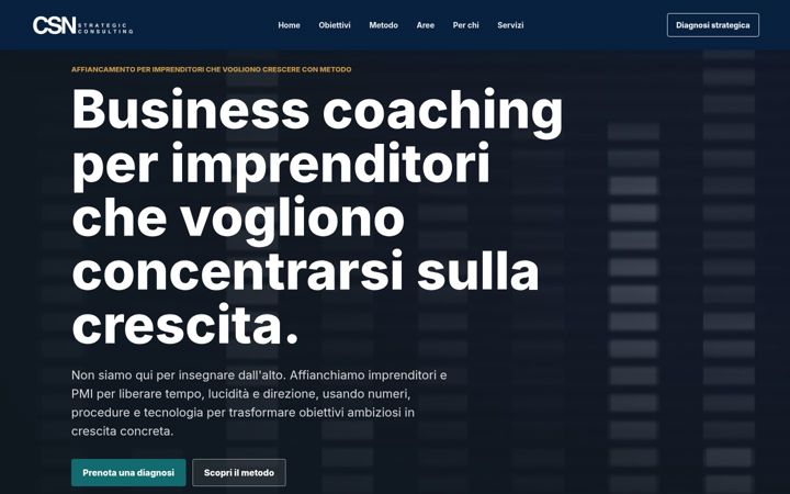 Screenshot of consulenza-strategica.net