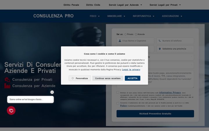 Screenshot of consulenza.pro