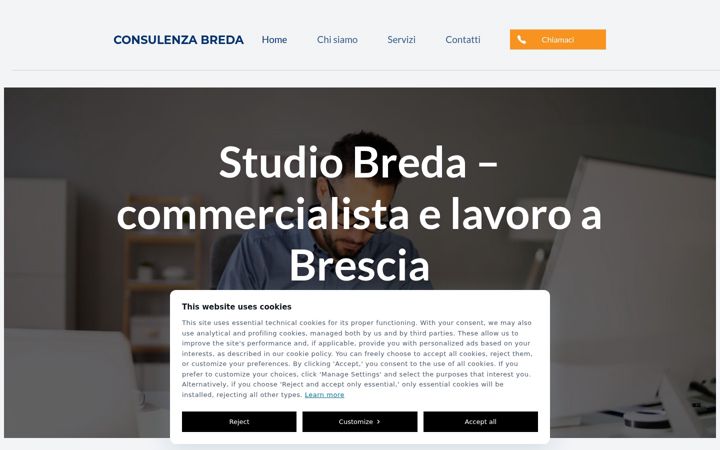 Ekrānuzņēmums no consulenzabreda.it
