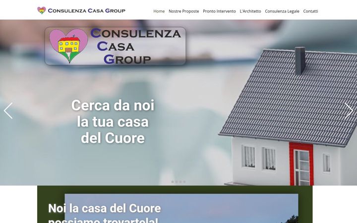 Screenshot of consulenzacasagroup.com