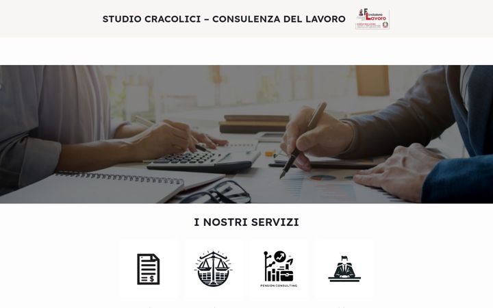 Ekrānuzņēmums no consulenzacracolici.it