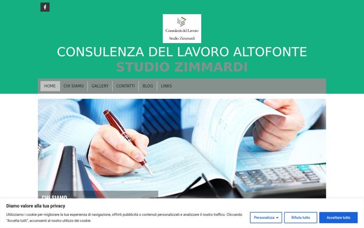 Ekrānuzņēmums no consulenzadellavoro.palermo.it