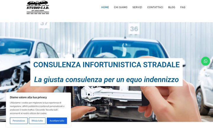 Screenshot ta' consulenzainfortunisticastradale.it