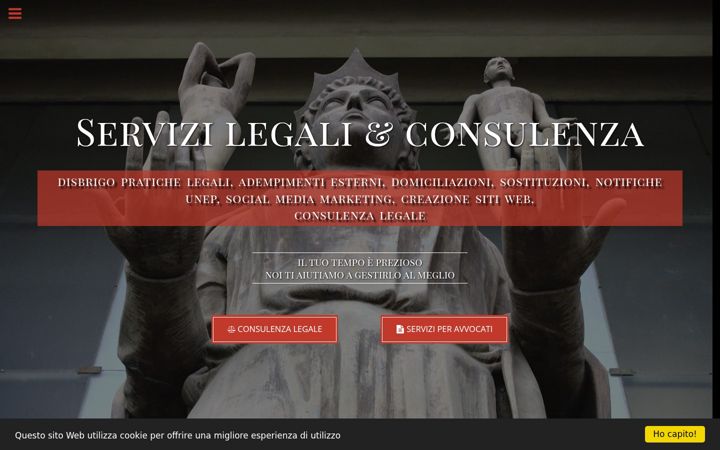 Screenshot of consulenzalegale-catania.com