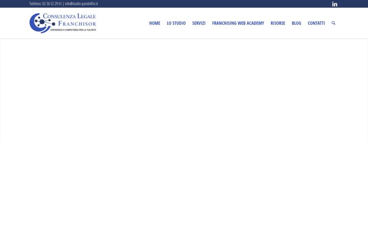 Screenshot of consulenzalegalefranchisor.it