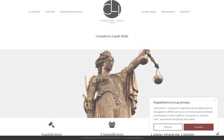 Screenshot of consulenzalegaleitalia.it