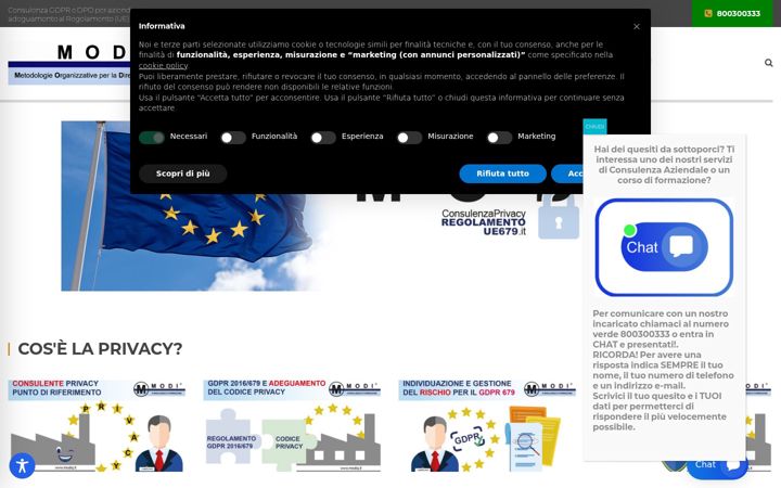 Screenshot of consulenzaprivacyregolamentoue679.it
