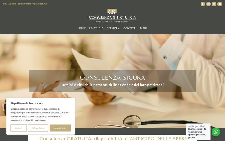 Screenshot of consulenzasicura.net