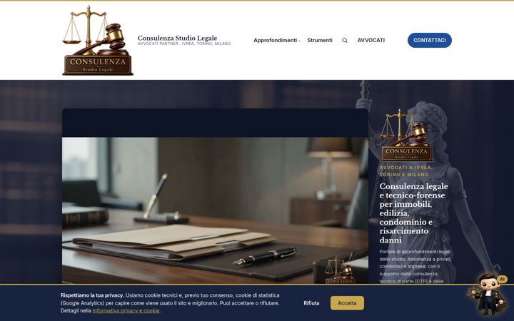 Screenshot of consulenzastudiolegale.it