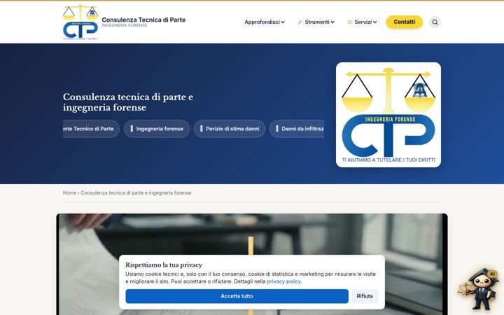 Screenshot of consulenzatecnicadiparte.it