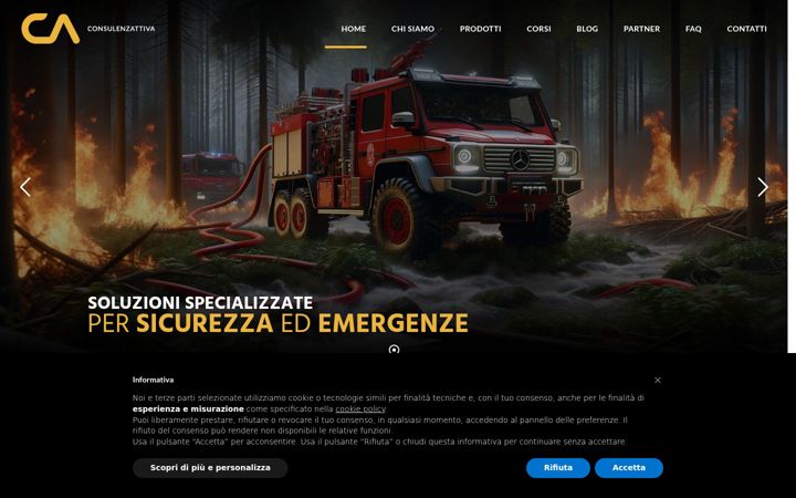 Screenshot stránky consulenzattiva.eu