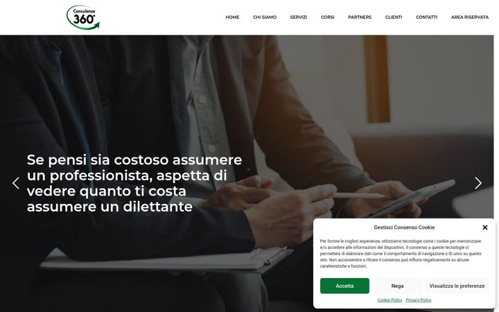 Screenshot of consulenze360.com