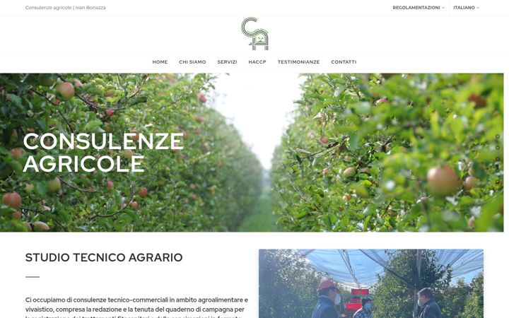 Screenshot of consulenzeagricole.it