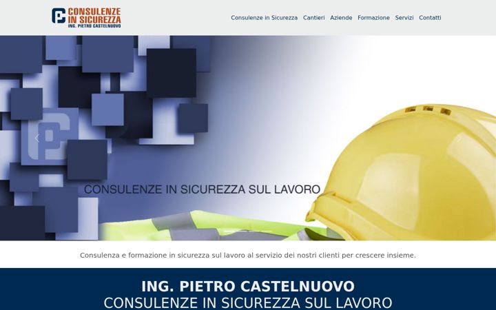 Skärmbild av consulenzeinsicurezza.it