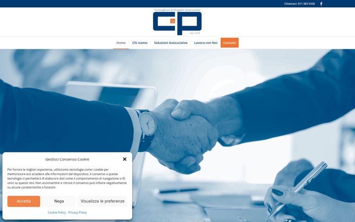 Skärmbild av consulenzeprogetti.it