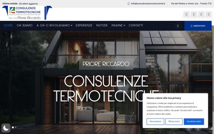 Skärmbild av consulenzetermotecniche.it