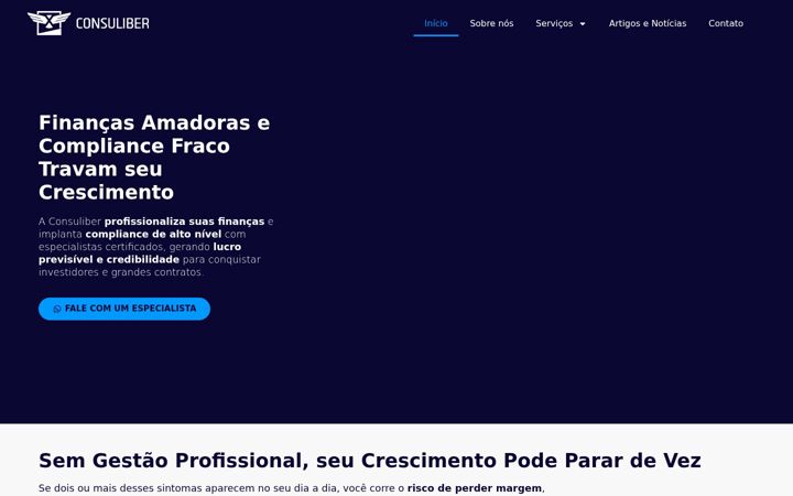 Ekrano kopija consuliber.com.br