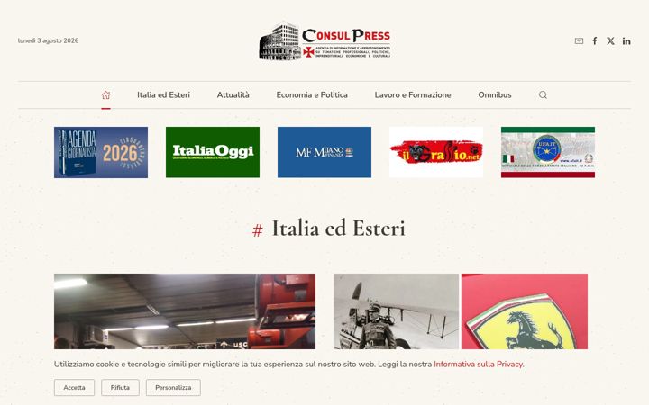 Screenshot stránky consulpress.it
