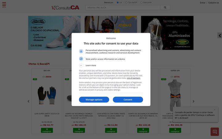 Screenshot ta' consultaca.com