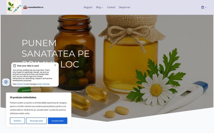 Екранна снимка на consultaclick.ro