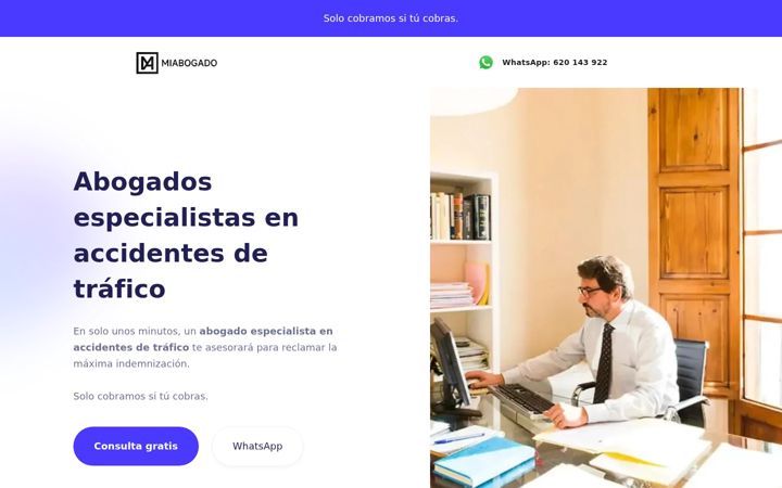 Screenshot ta' consultamiabogado.es