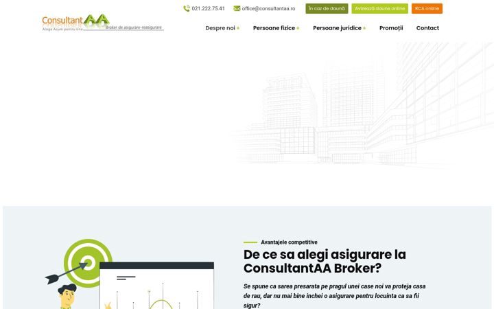 Екранна снимка на consultantaa.ro