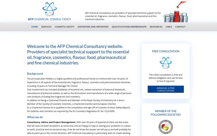Screenshot of consultantchemist.co.uk