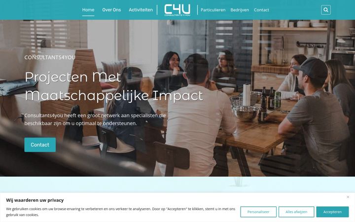 Screenshot of consultants4you.nl