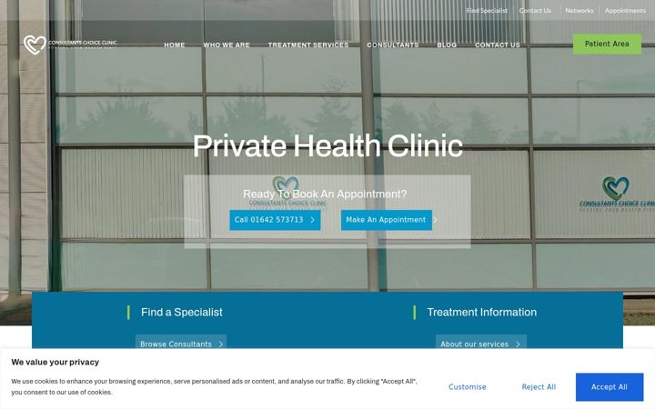 Screenshot of consultantschoice.co.uk