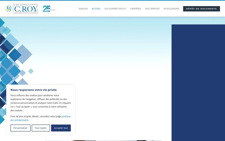 Screenshot of consultantscroy.ca