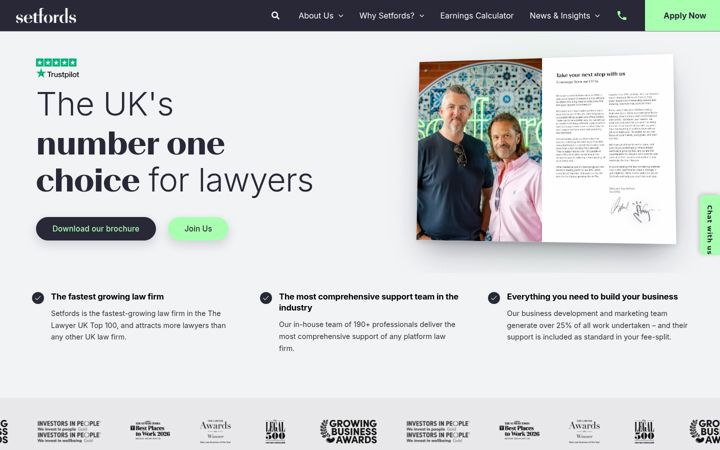 Screenshot of consultantsolicitor.co.uk