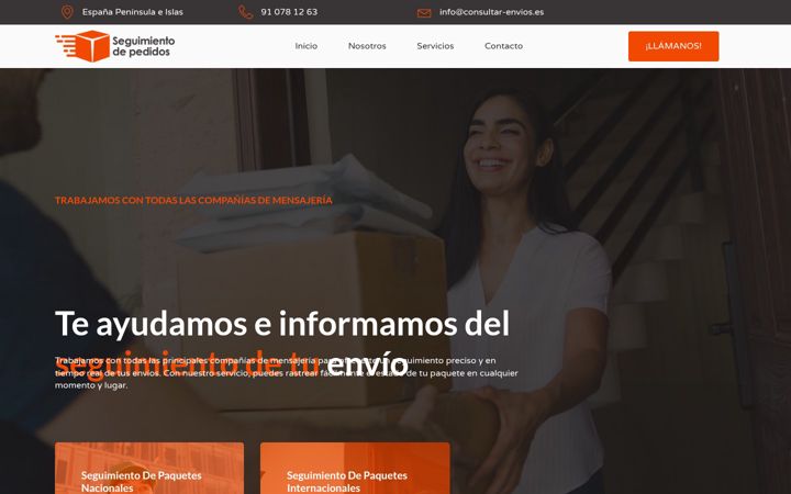 Screenshot ta' consultar-envios.es
