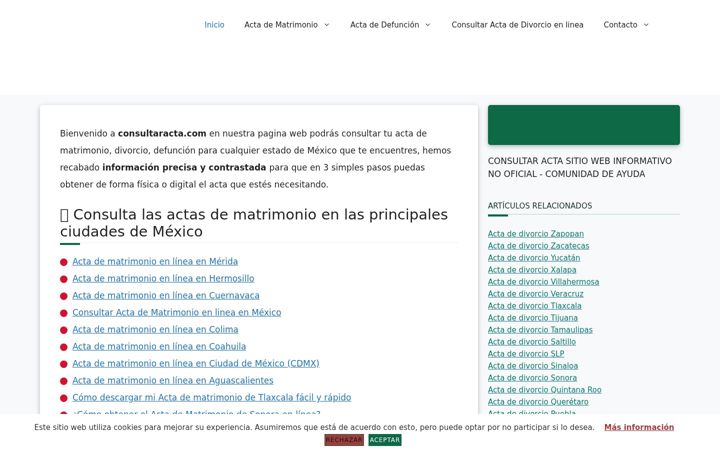 Screenshot of consultaracta.com