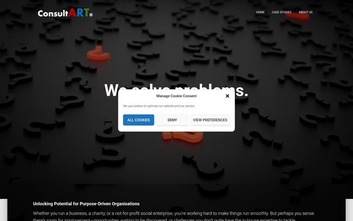 Screenshot of consultart.co.uk