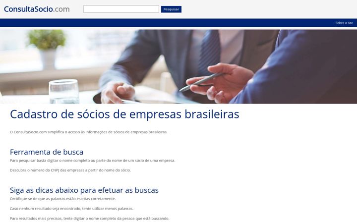 Screenshot of consultasocio.com