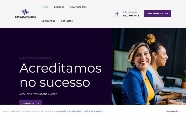 Screenshot of consultatelecom.pt