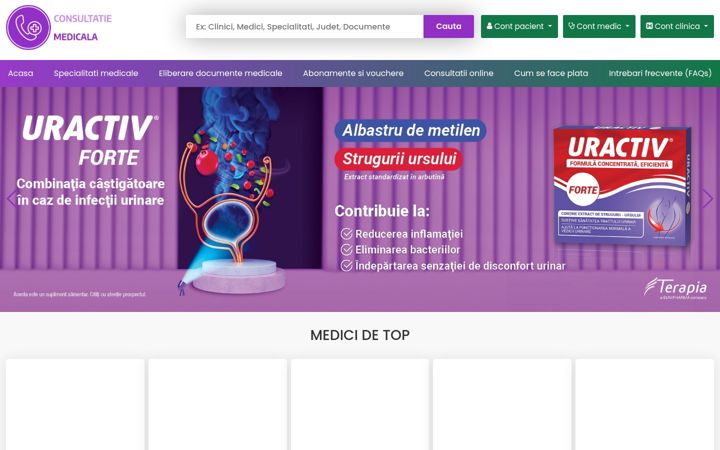 Screenshot of consultatie-medicala.ro