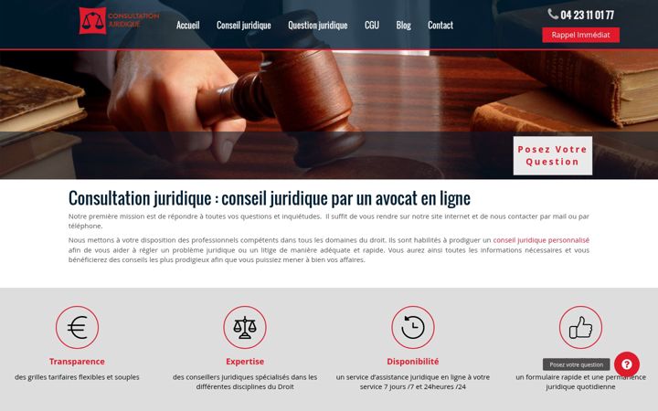 Screenshot of consultation-juridique.net