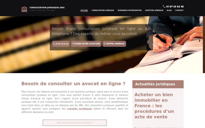 Screenshot of consultation-juridique.org