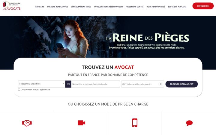 Skjámynd af consultation.avocat.fr