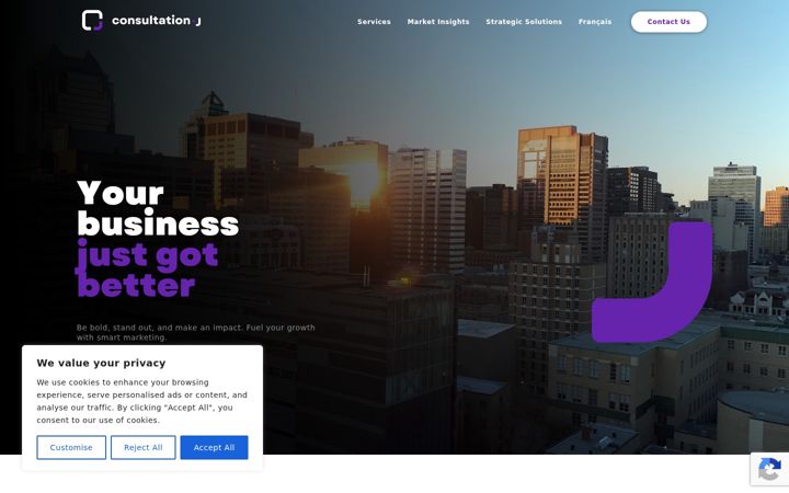 Screenshot of consultationj.com