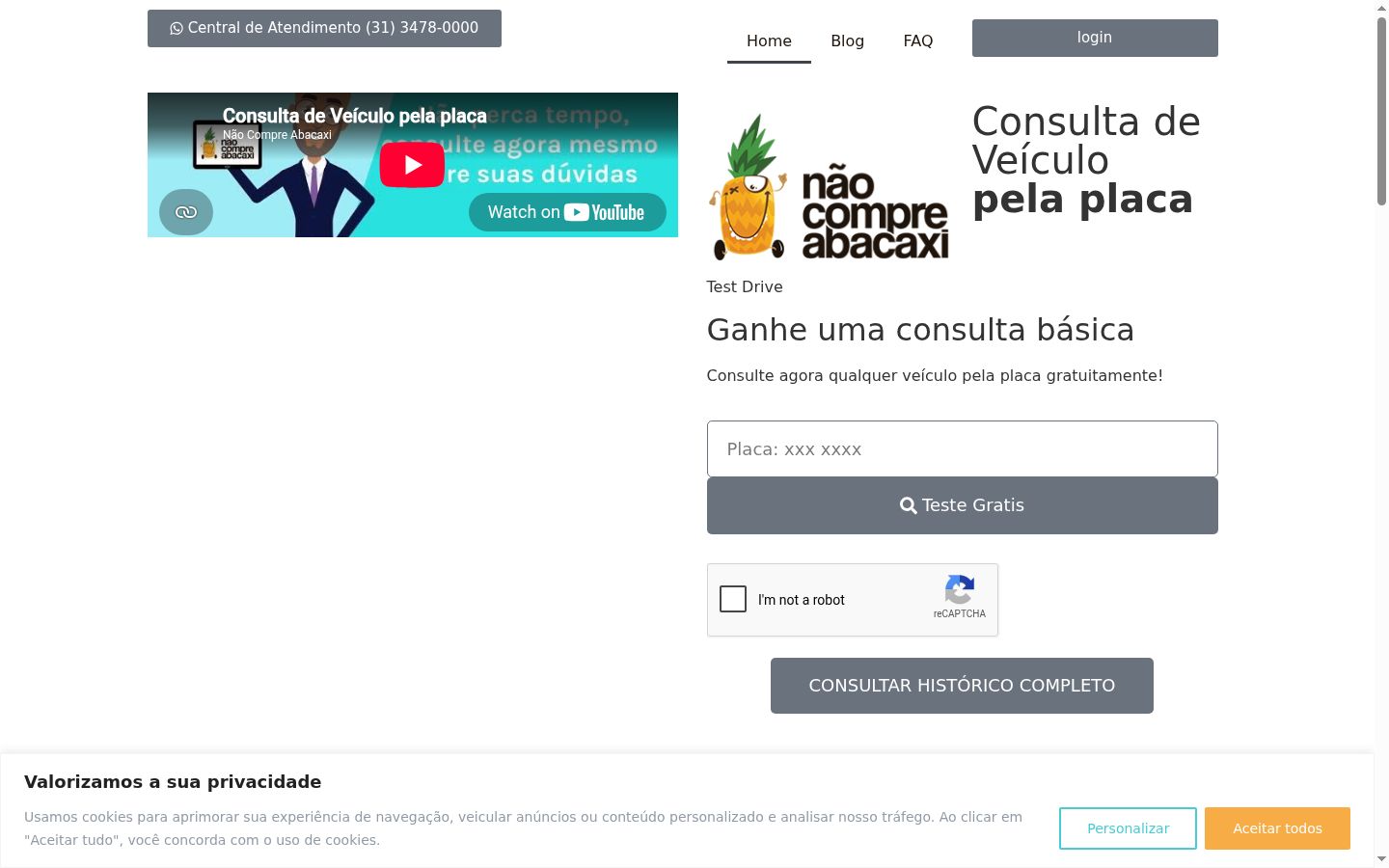 Snímek obrazovky baneru souhlasu zobrazeného před jakoukoli interakcí