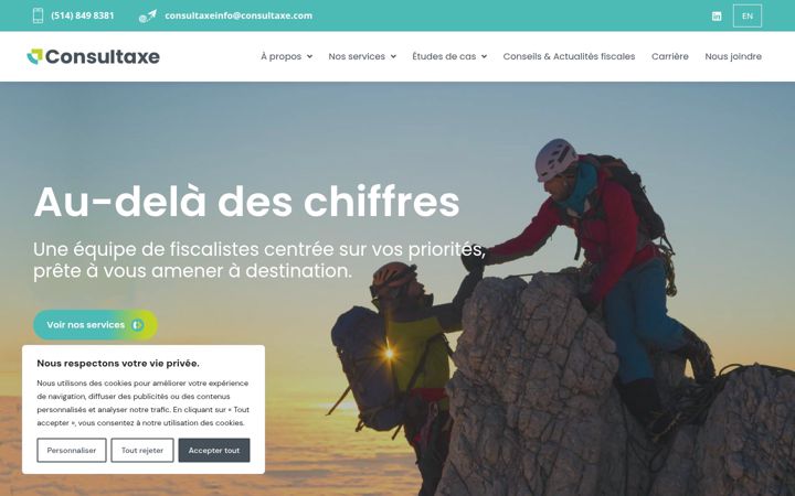 Screenshot of consultaxe.com