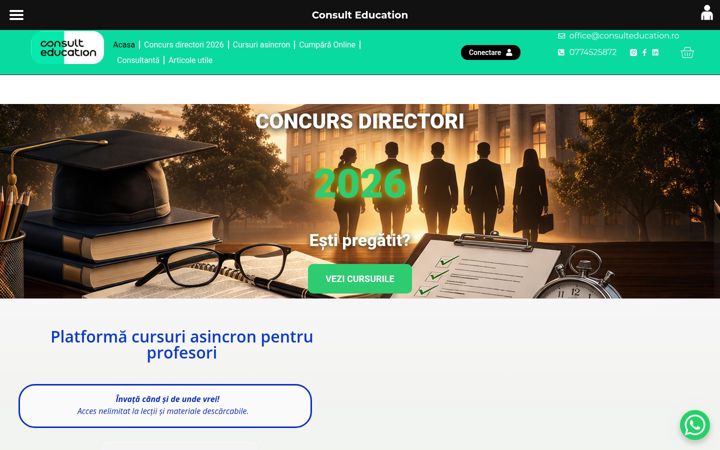 Screenshot of consulteducation.ro