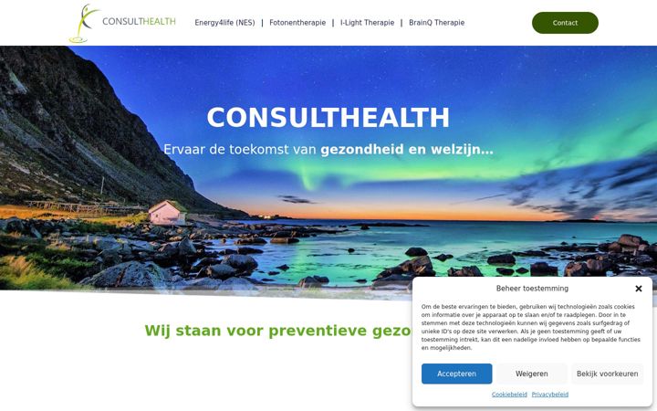 Screenshot of consulthealth.be
