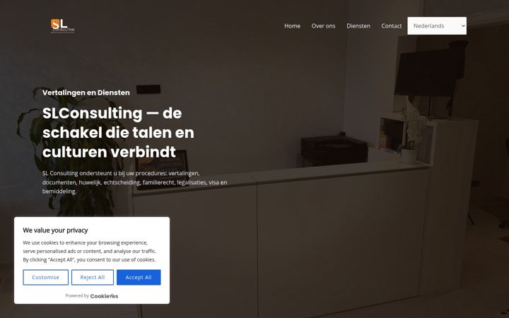 Screenshot of consulting-sl.be