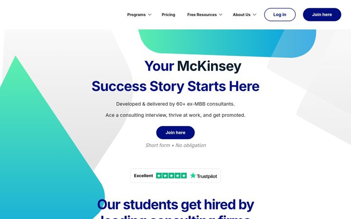 Screenshot of consultingbootcamp.co
