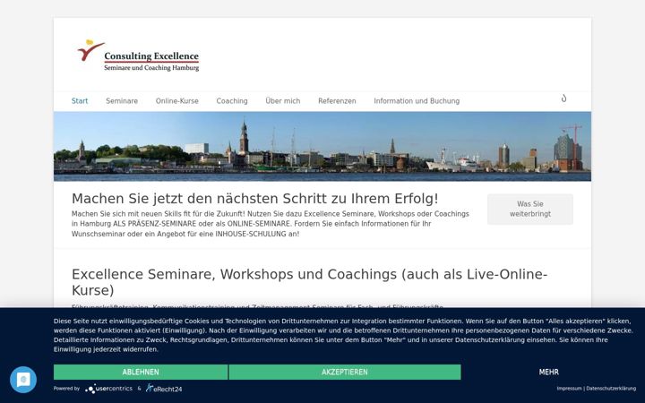 Screenshot of consultingexcellence.de