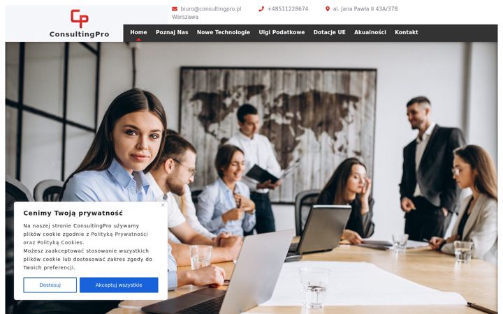 Snímek obrazovky consultingpro.pl